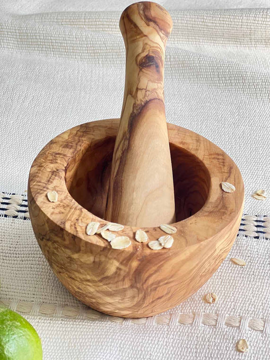 Olive Wood Small Pestle and Mortar