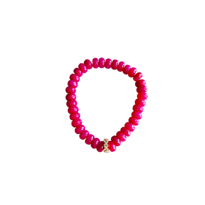 Market and King - Candy Stretch Bracelets: White Quartz