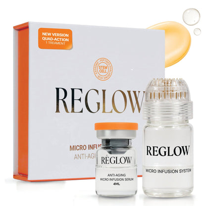 ReGlow - Award Winning Micro Infusion System - Stem Cells & Exosomes : 1.5 Months Supply - Stem Cell + Exosomes