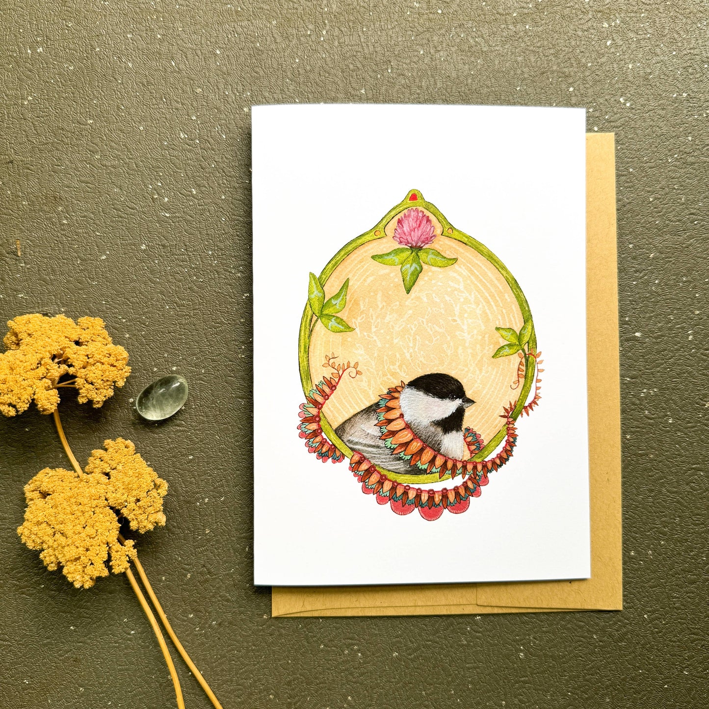 Chickadee of Clover Blank Card