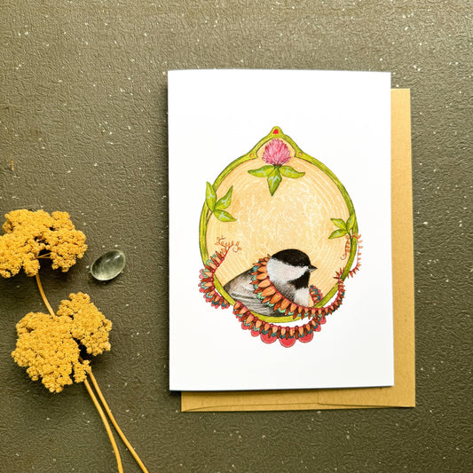Chickadee of Clover Blank Card