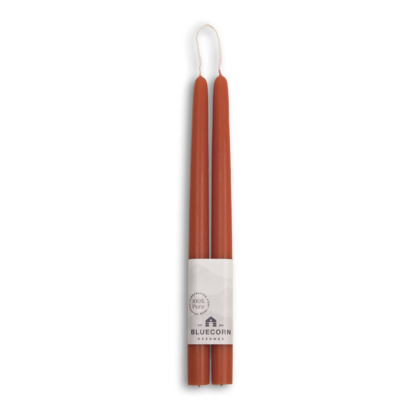 Beeswax Taper Candles – Terracotta / 12"