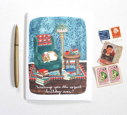 Coziest Birthday Ever Blank Card