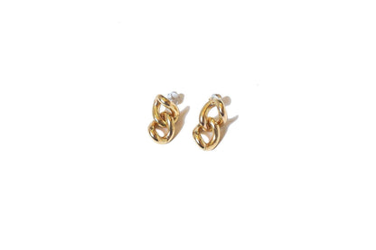 Link Studs - Chunky Chain Stud Earrings