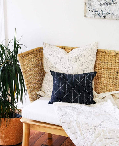 Small Graph Throw Pillow: Saffron