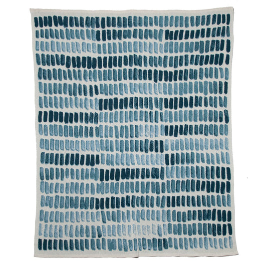 Cotton Knit Watercolor : Blue