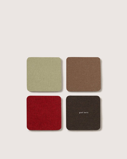 Bonfire- Merino Wool Square Coasters