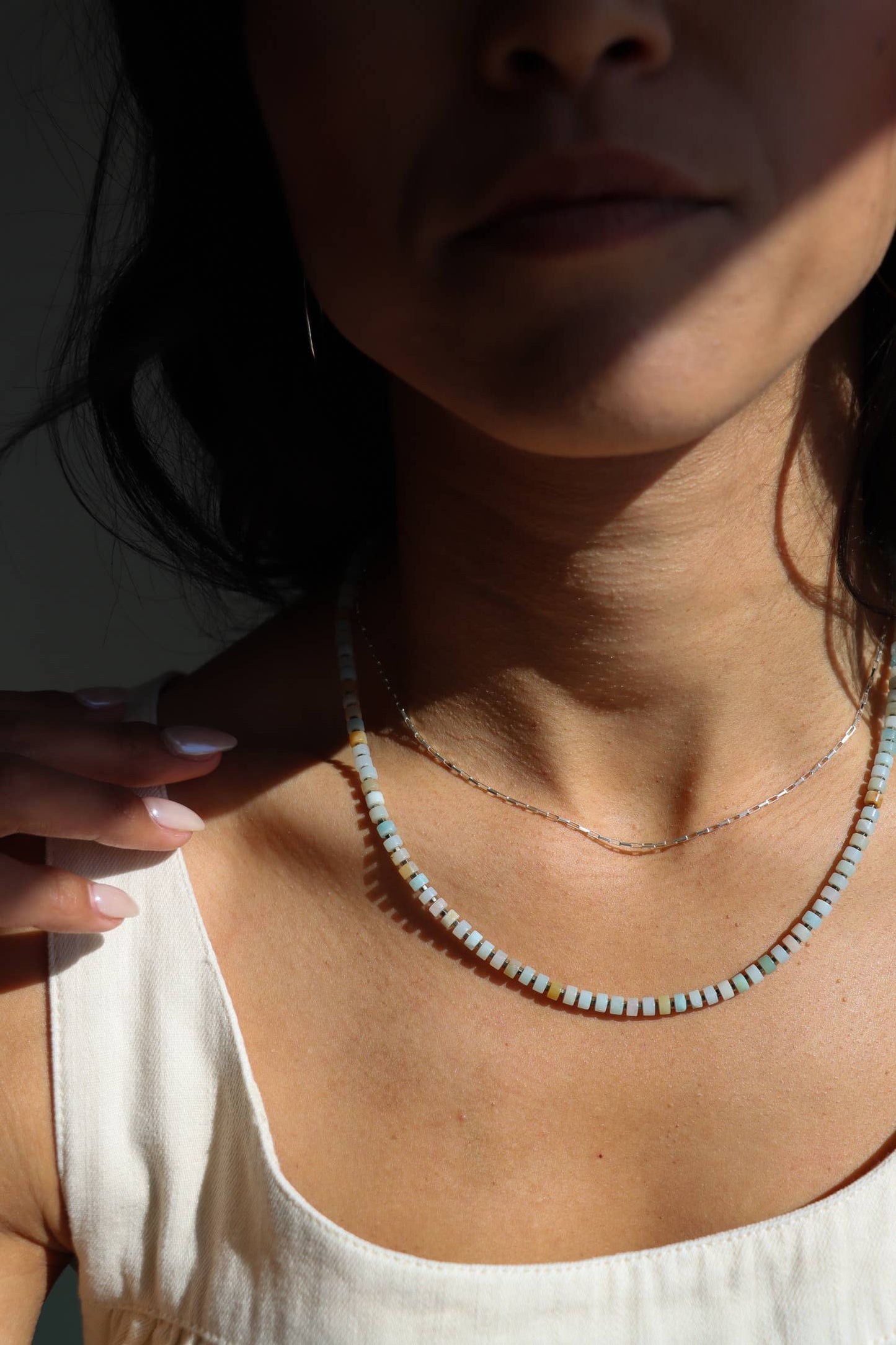 Skyline Beaded Necklace I 14k Gold Fill