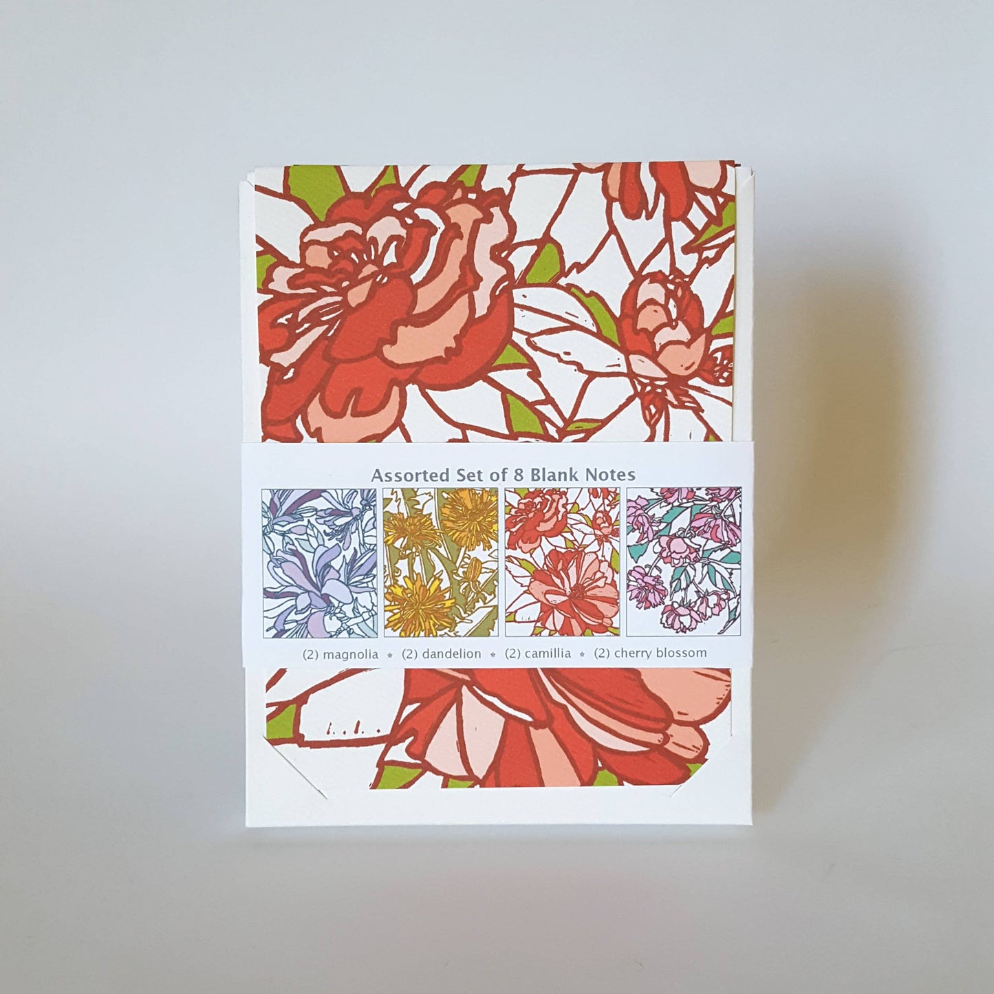 Pink Spring Cherry Blossom Blank Card