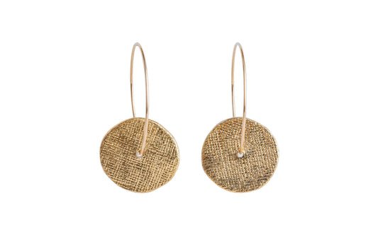 Porcelain Sun Hoops