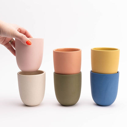 The Biggie Tumbler Handmade Ceramic : Petal