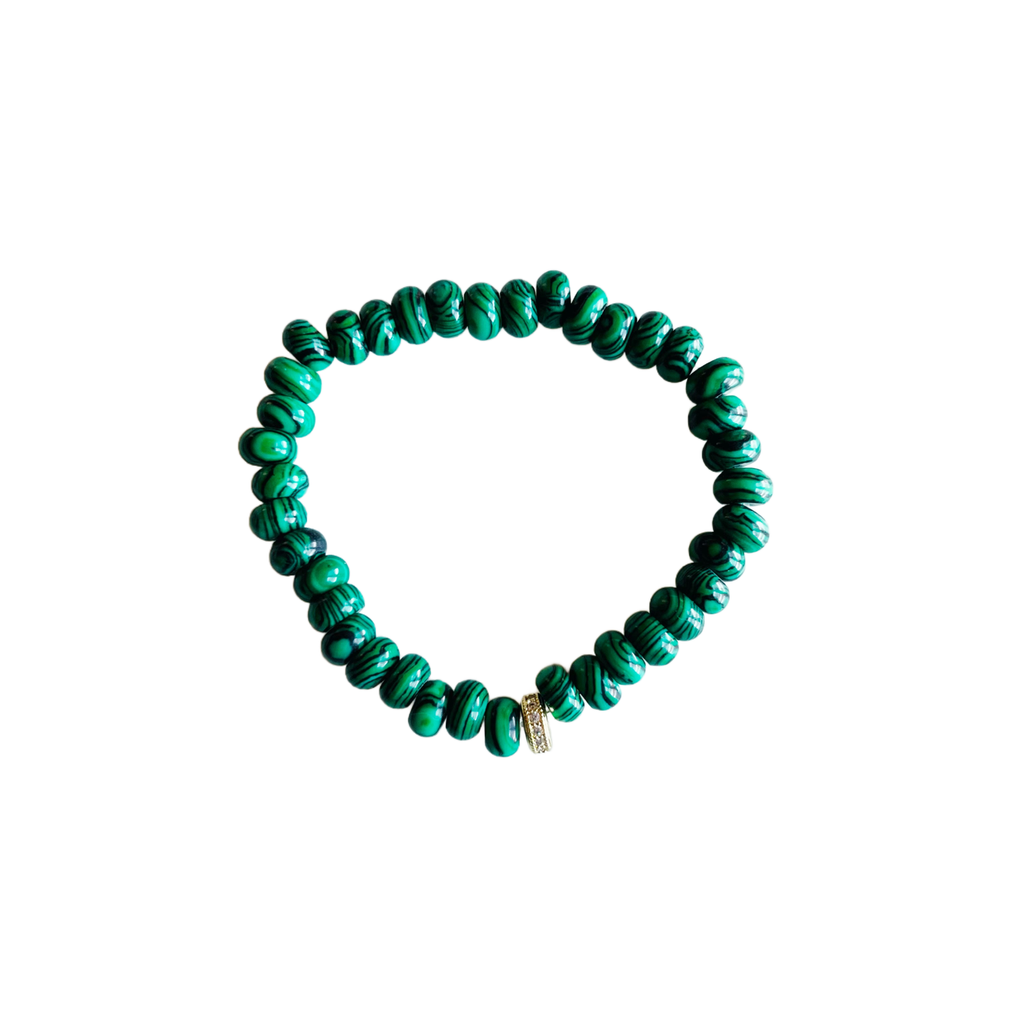 Market and King - Candy Stretch Bracelets: Red Jade