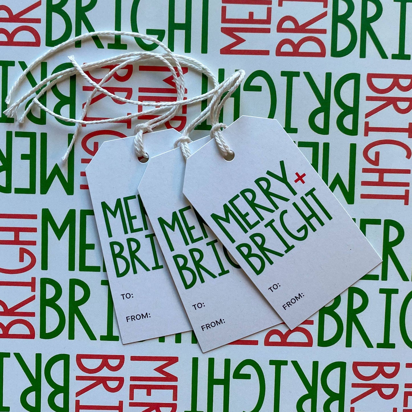 Merry + Bright Gift Tags