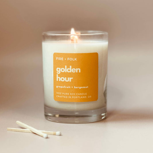 Golden Hour | 11oz Wood Wick Soy Candle