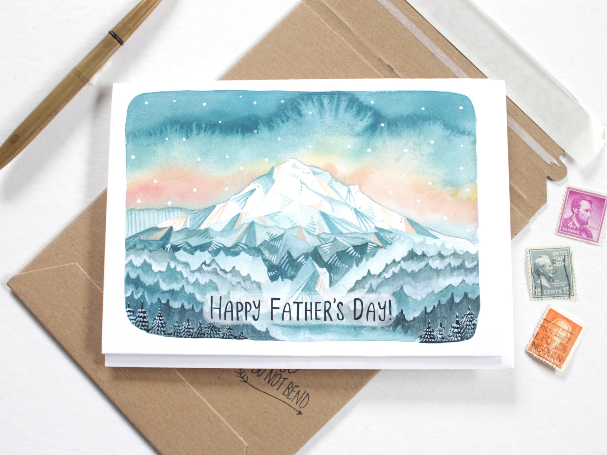 mountain fathers day card
