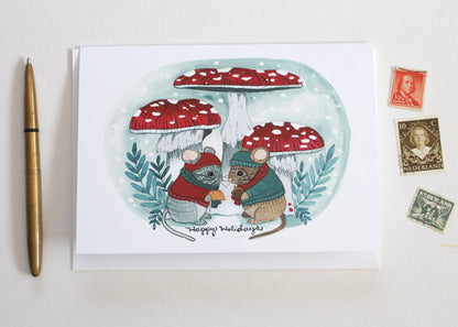 michele maule - Holiday Card - Holiday Mice