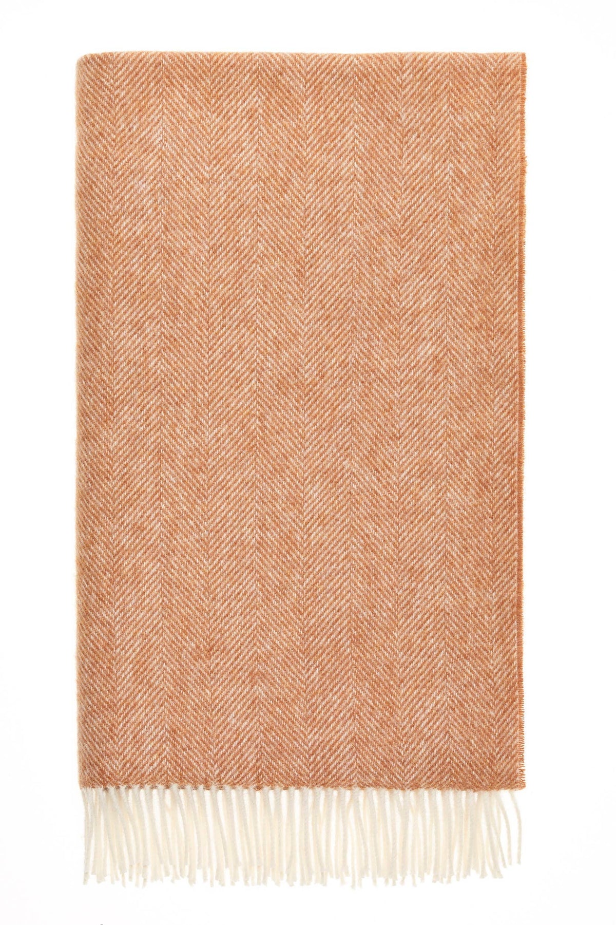 Herringbone 100% British Wool: Camel