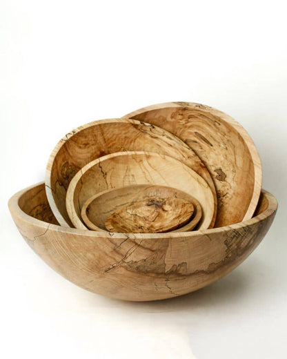 10" Classic Round Spalted Maple Bowl