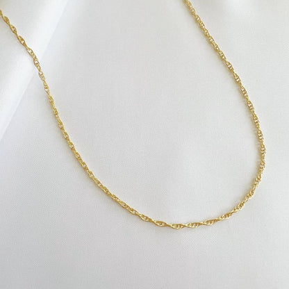 East Coast Rope Layering Necklace Gold Filled