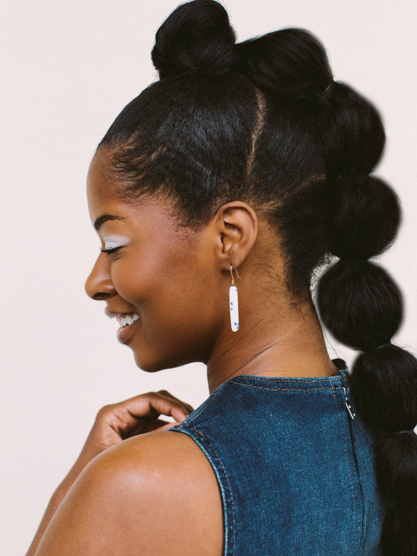 Skinny Dip Earrings: Gold / Colorblock