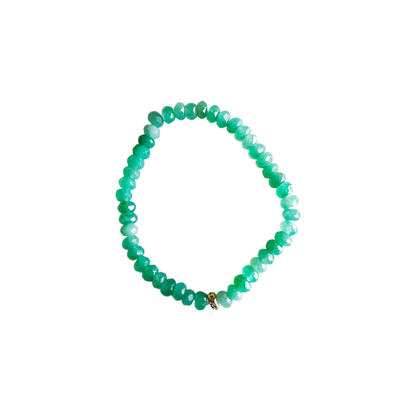 Market and King - Candy Stretch Bracelets: Matte Turquoise Imperial Jasper