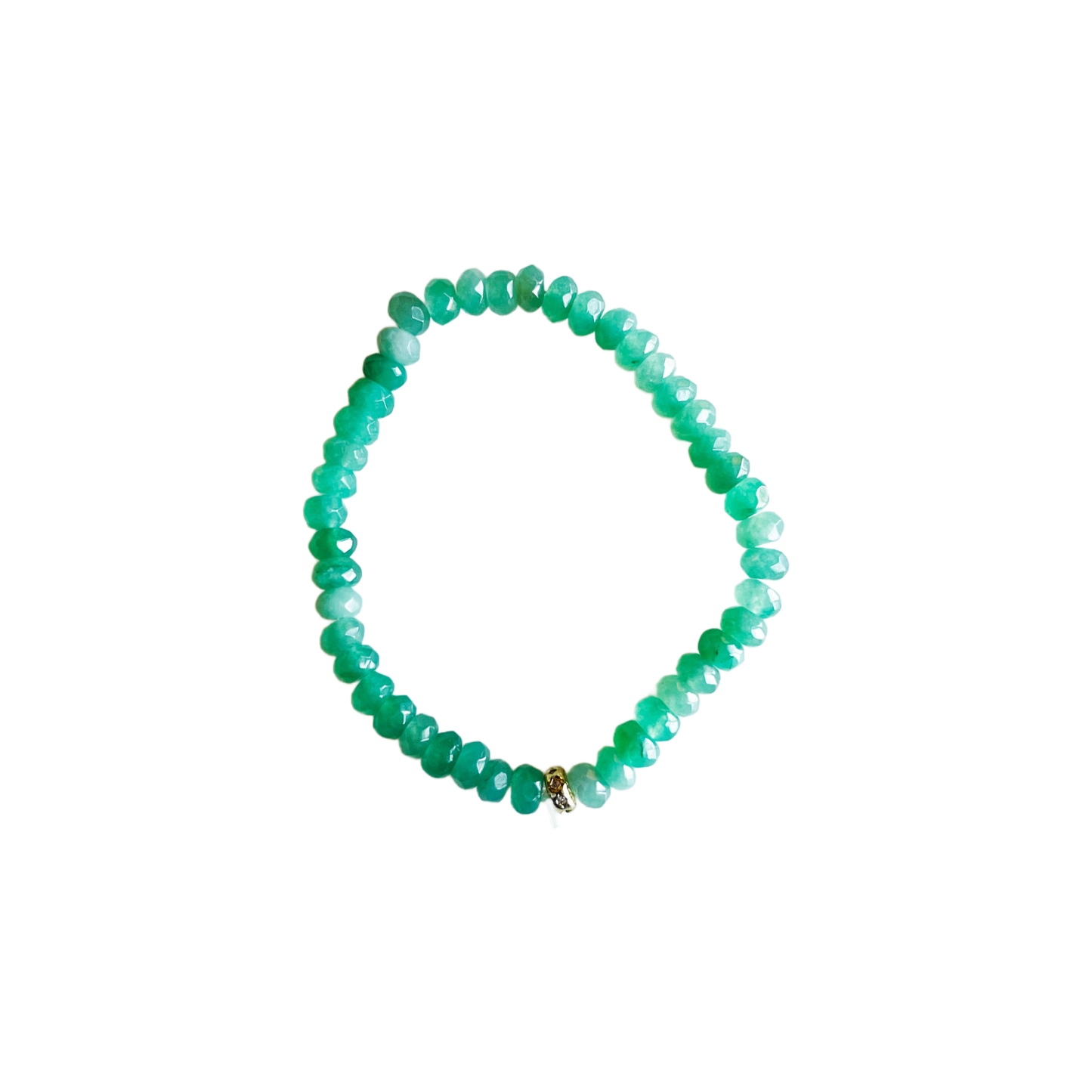 Market and King - Candy Stretch Bracelets: Red Jade