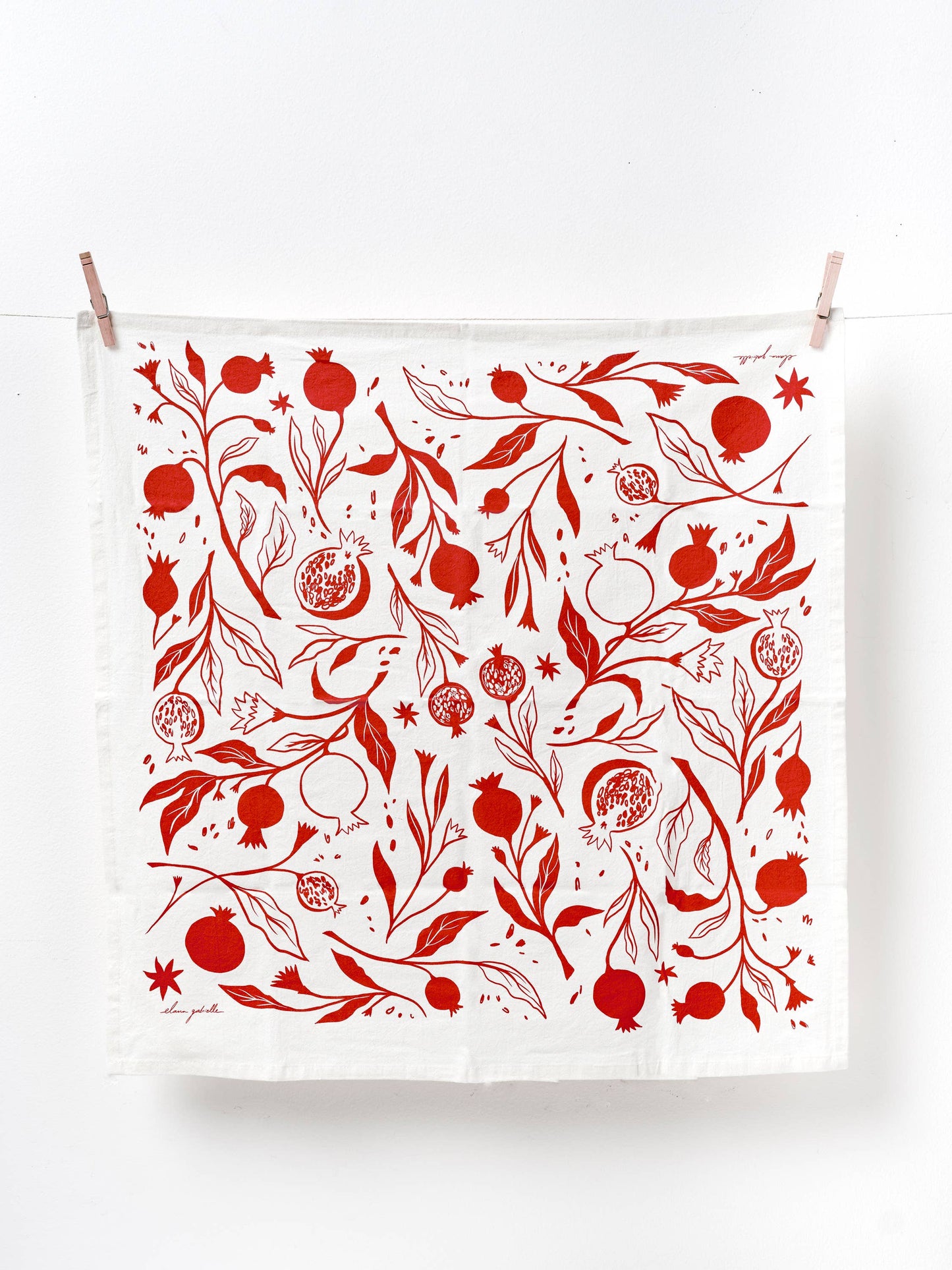 Pomegranate Cotton Tea Towel
