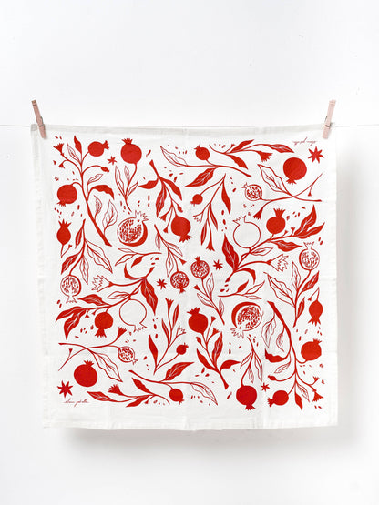 Pomegranate Cotton Tea Towel