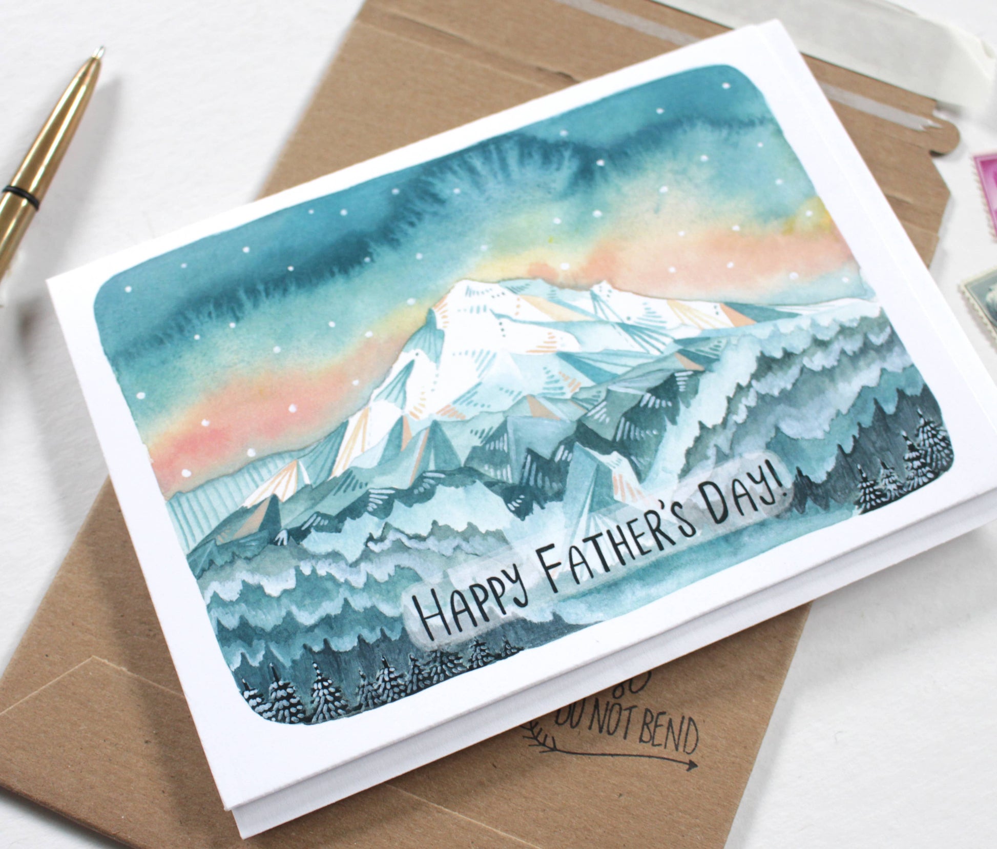 mountain fathers day card