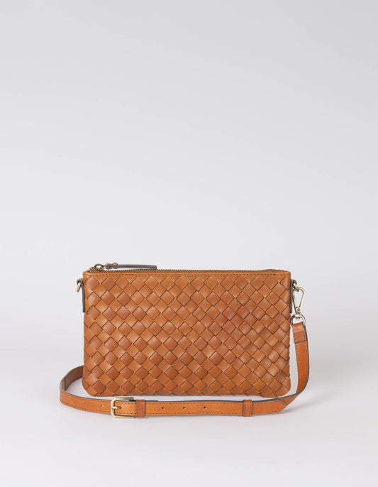 Cognac Woven Classic Leather - Lexi