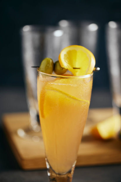 Hammered Glass Footed Tulip Glass – 9.5 oz