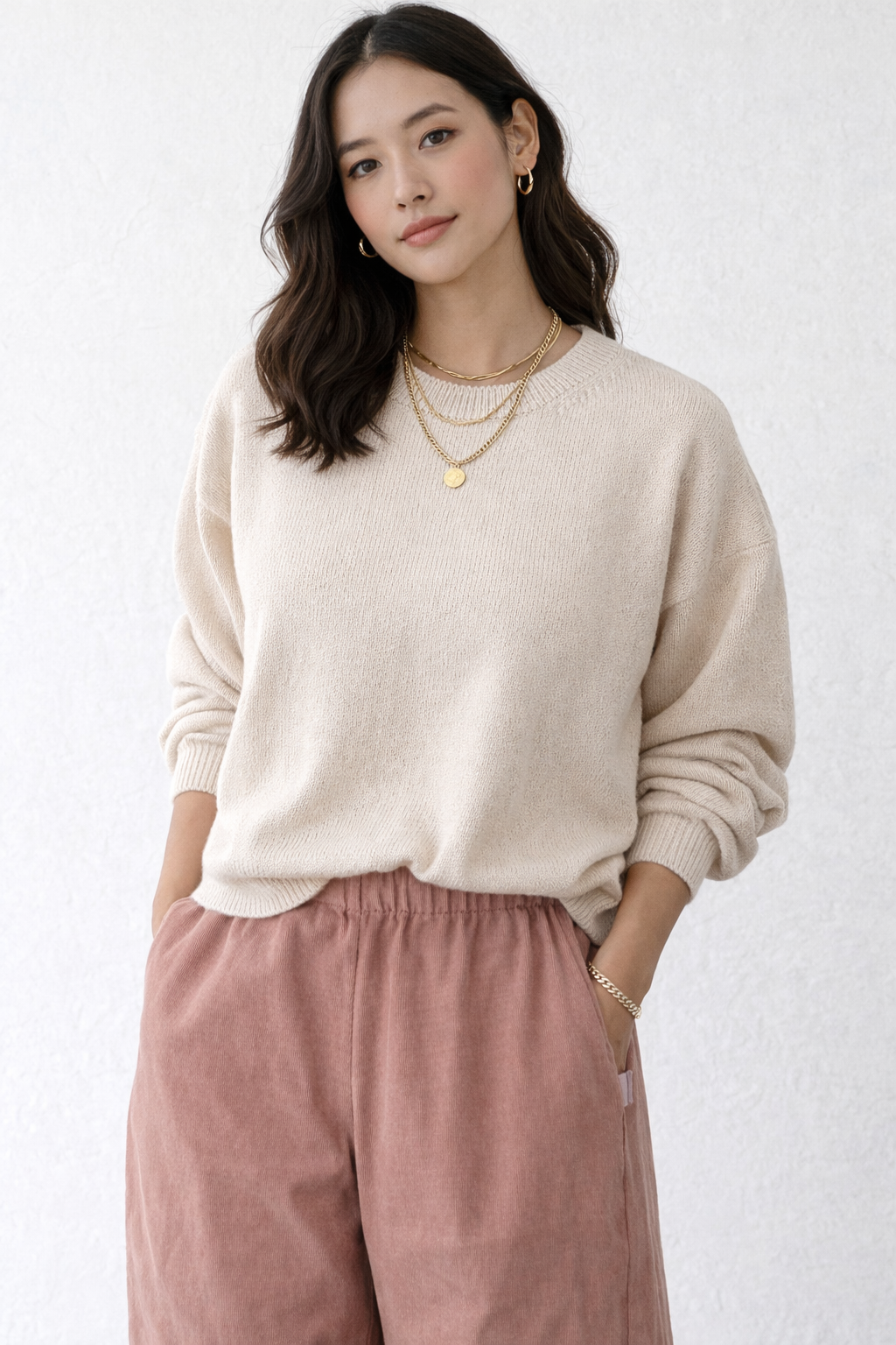 Natural Milo Cotton Sweater