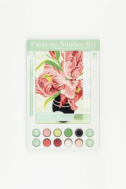 Parrot Tulips in Vase Paint-by-Number Kit