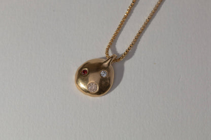 YEWŌ Collective - Mwala Constellation Necklace: Olive