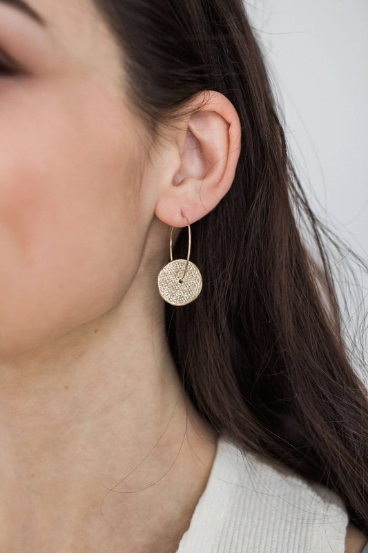 Porcelain Sun Hoops