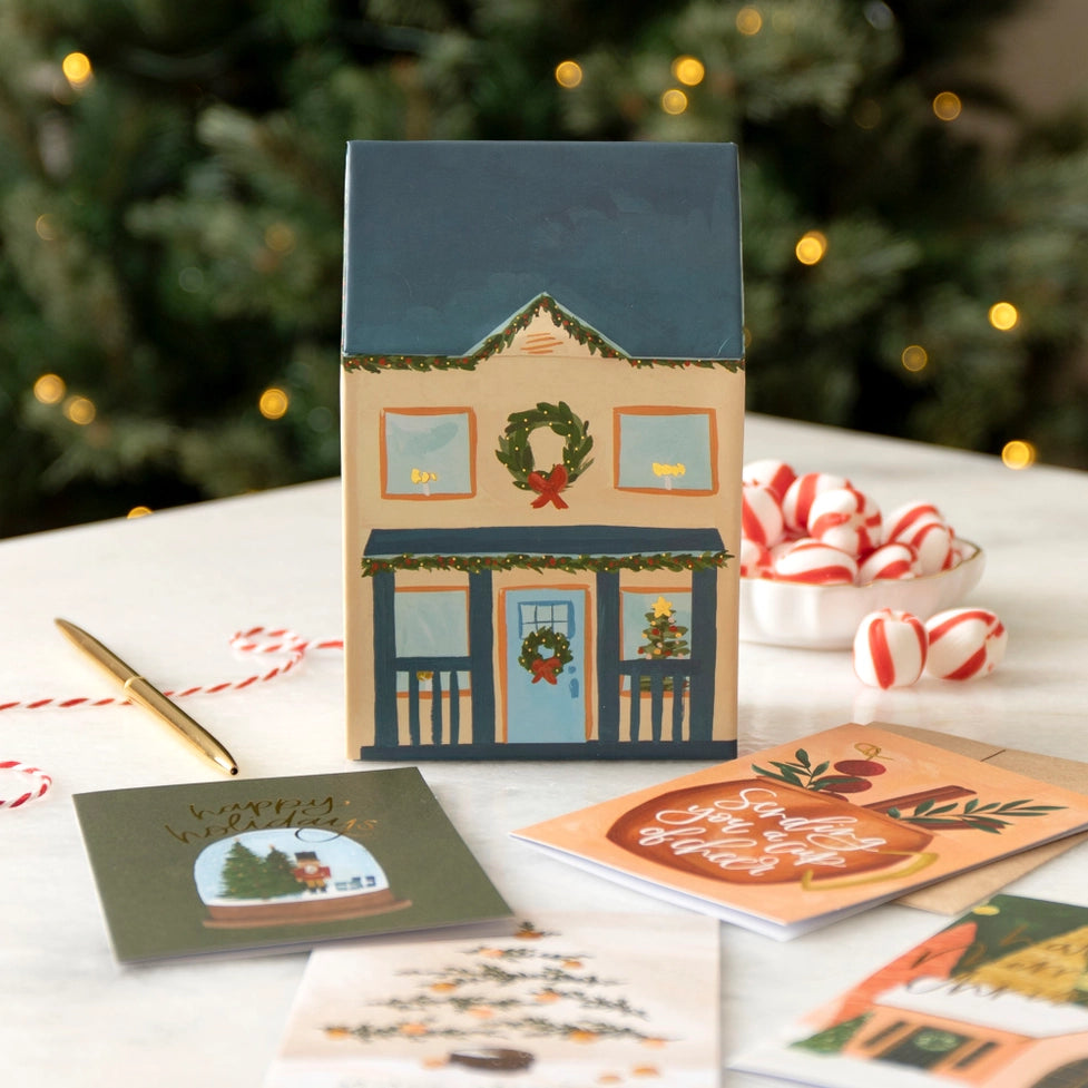 Christmas Cottage Greeting Card Box Set