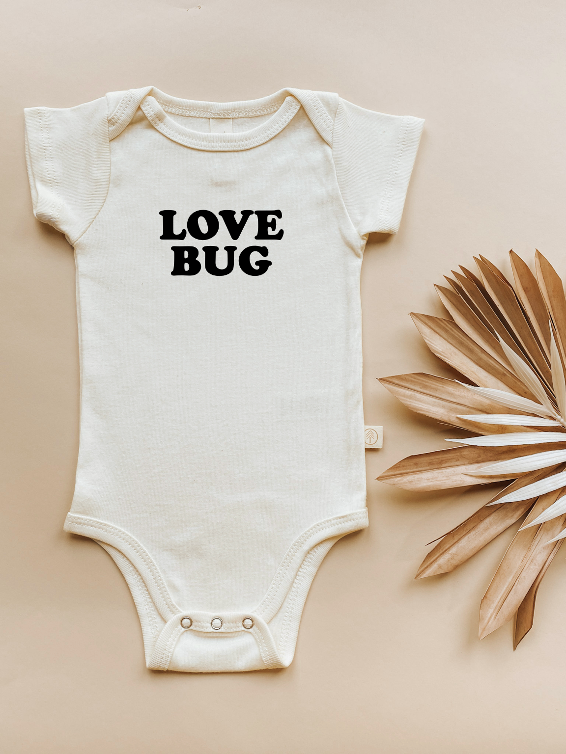 Love Bug Organic Cotton Onesie | Short Sleeve: 6-12m