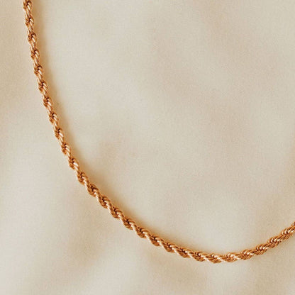 Gold Filled Rope Necklace