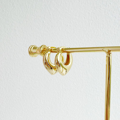 Heartthrob Hoops Earrings Gold Filled