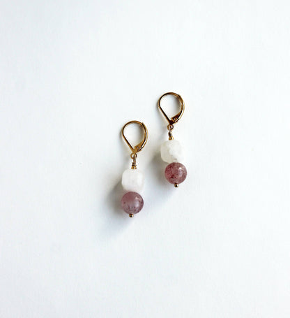 Moonstone Drop Earrings | Gold Filled