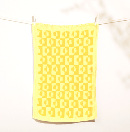 Sunrise Linen Tea Towel