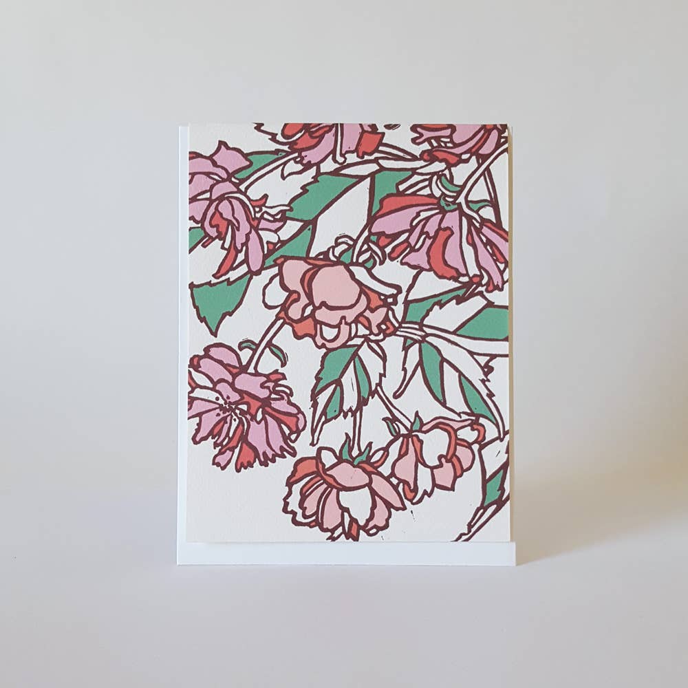 Assorted Flower Blank Note Card Set of 8