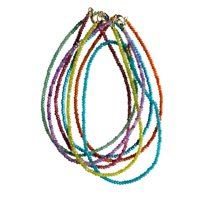Market and King - Dainty Candy Gemstone Necklace: Turquoise