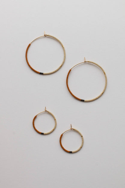 Mala Hoops: Olive / Large