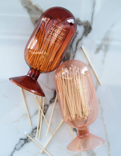 Glass Match Cloche | Amber