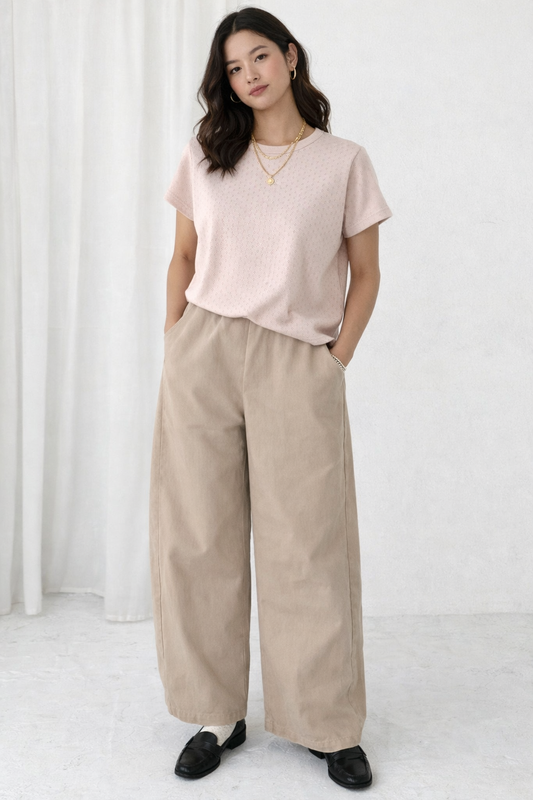 Arc Pants- Structured Canvas Cotton