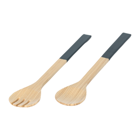 Large Bamboo Server Set: Navy Blue
