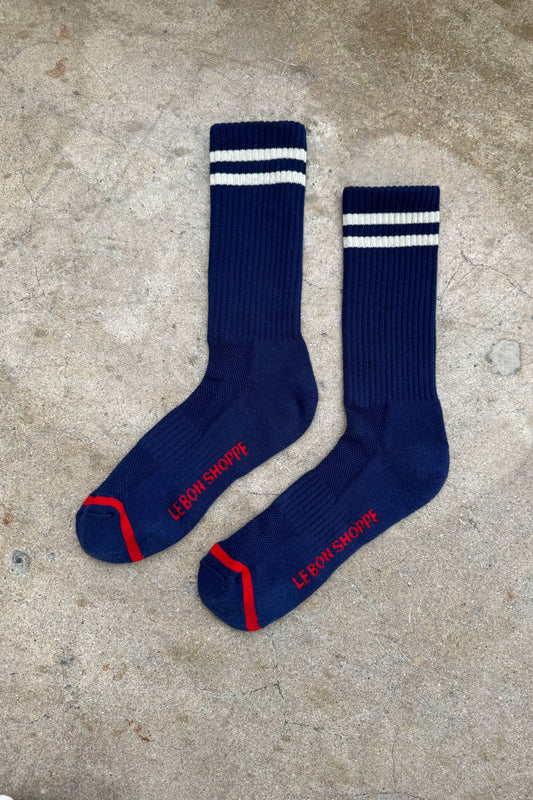 Le Bon Shoppe - Extended Boyfriend Socks: Navy