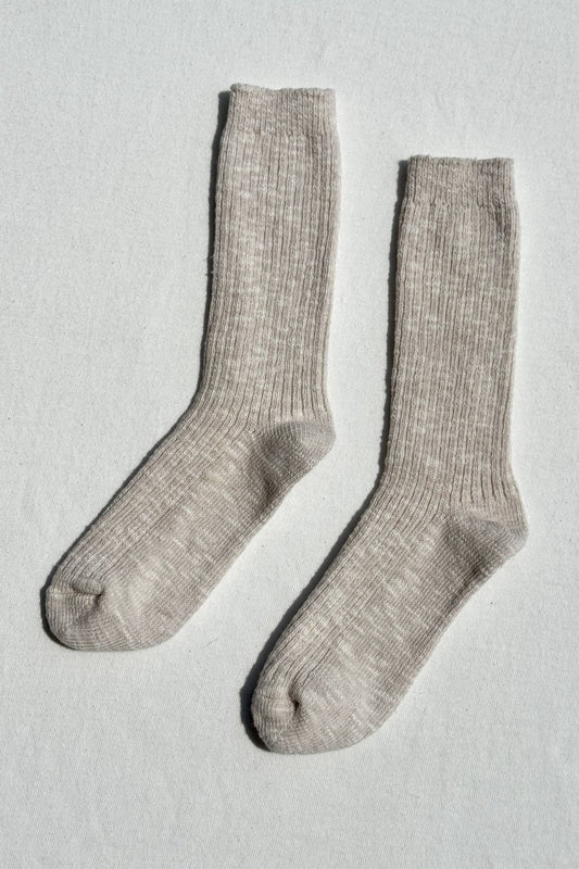 Cottage Socks: Oatmeal