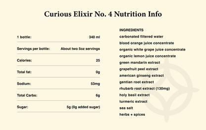 Curious Elixir No. 4 Booze-Free Cocktail Mixer